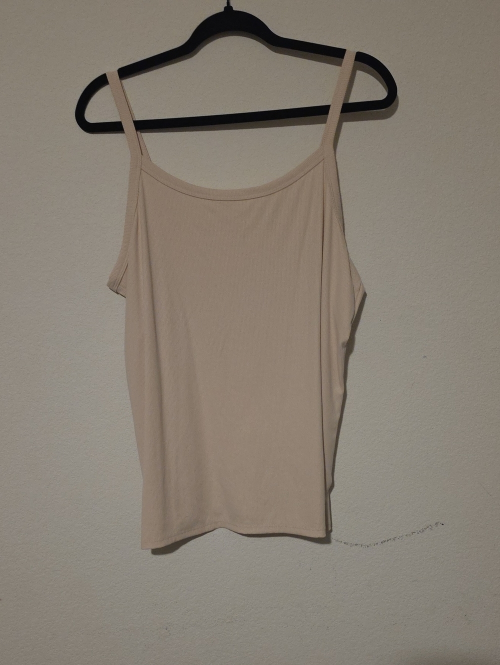 No Boundaries Beige Slim-Strap Camisole Top